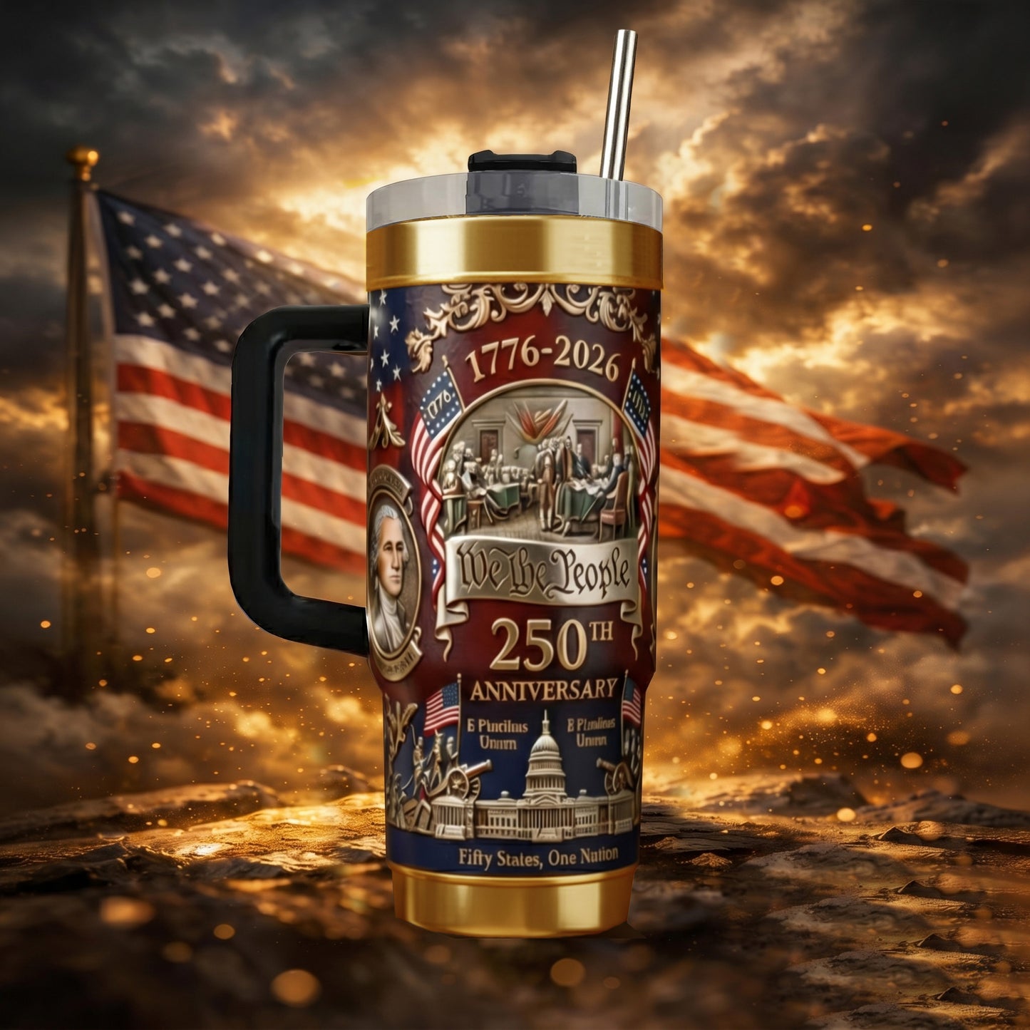 🔥U.S. 250th Anniversary Commemorative Travel Tumbler (1776-2026)