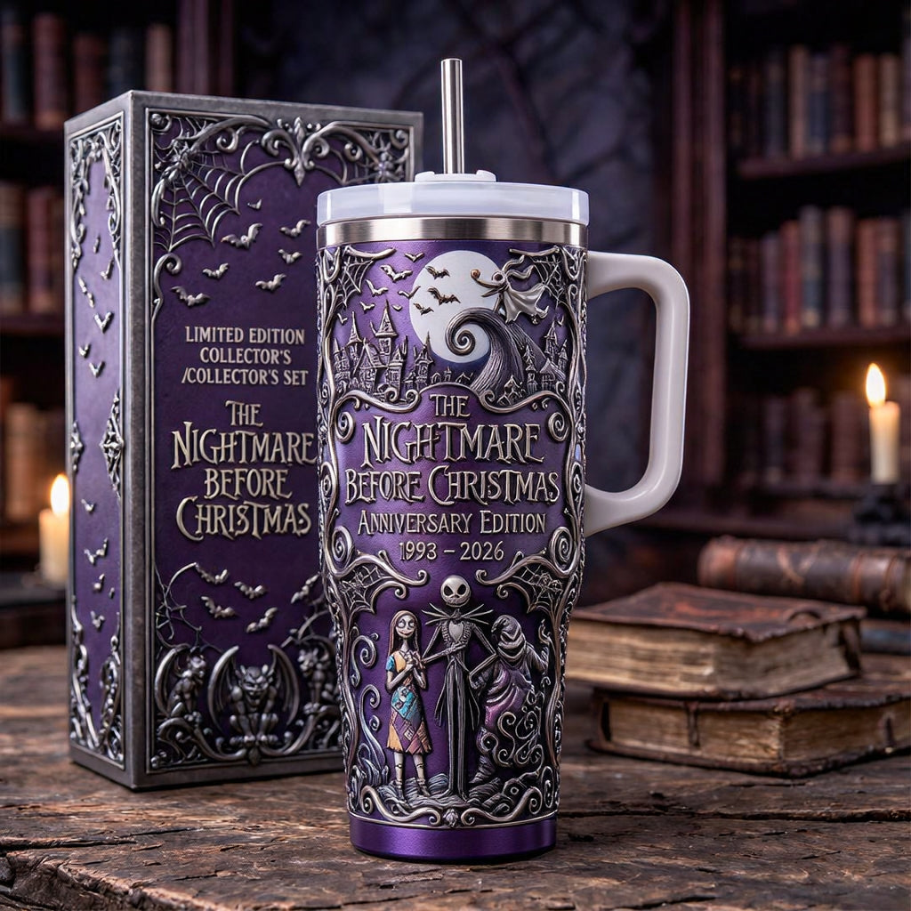 🔥LAST DAY 50% OFF - 💀"The Nightmare Before Christmas" 33rd Anniversary Tumbler