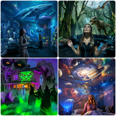 🔥💞50K+ SOLD!🌌✨Beyond Reality: Transform Your Sanctuary with the 5D Galaxy Ocean Projecto