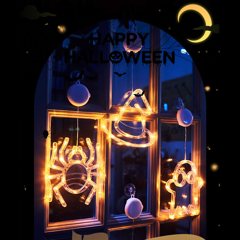 Halloween Cute Window Light Decorations