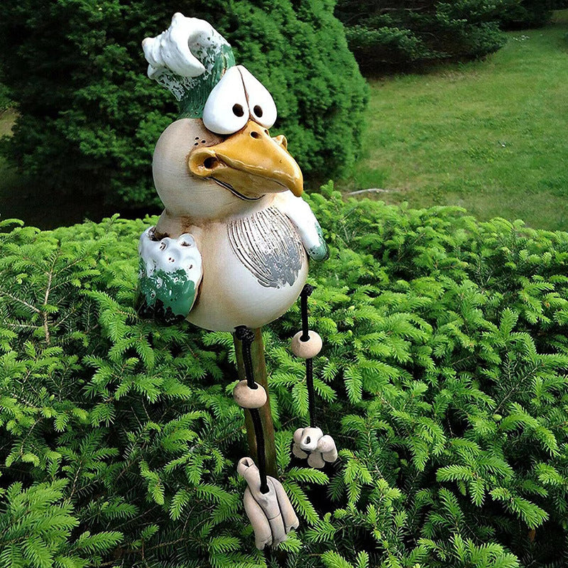 Interesting Chicken Garden Decor
