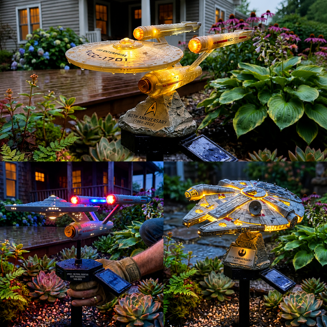 🌌 TODAY ONLY—🔥 Now Only 48% of the Original Price| Sci-Fi Starship Solar Garden Light