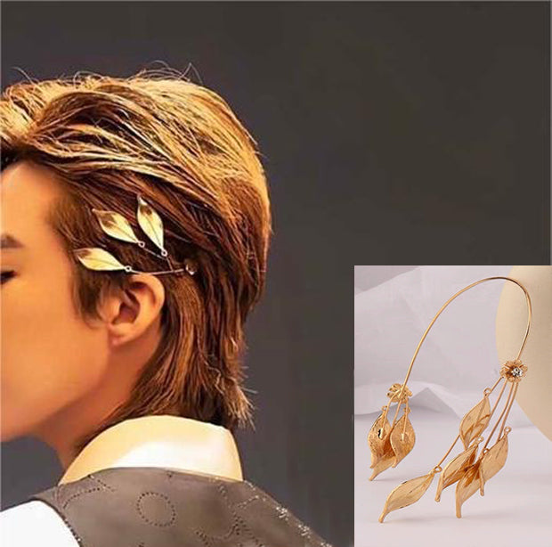Golden Leaf Headpiece for Stylish Man/Woman