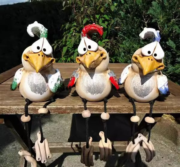 Interesting Chicken Garden Decor