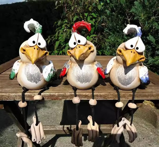 Interesting Chicken Garden Decor