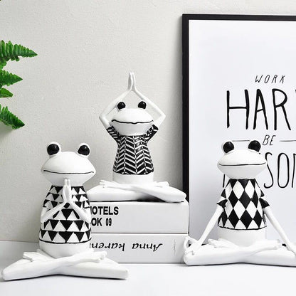 Zen Frogs Modern Minimalist Art