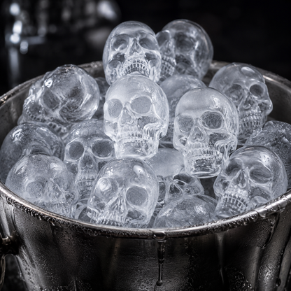 🧊2026 HOT SALE💀 DIY Silicone Skull Ice Cube Tray – Giant Slow-Melt Skull For Whiskey, Cocktails & More✨