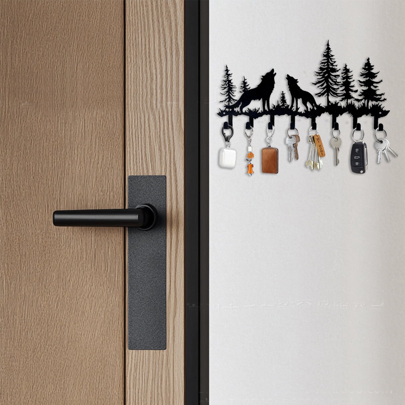 🎄Wolves and Forest Iron Board Hook