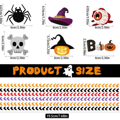 Halloween Eco-friendly Paper Straw (6pcs)