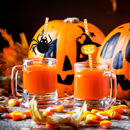 Halloween Eco-friendly Paper Straw (6pcs)