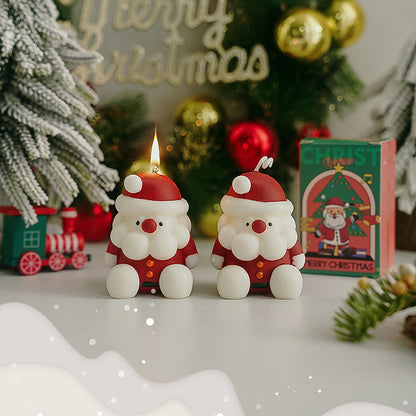 Santa Claus Christmas Candles (2pcs)