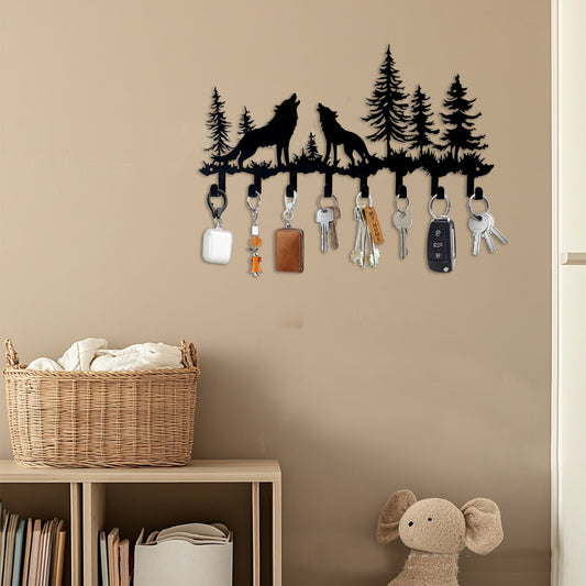 🎄Wolves and Forest Iron Board Hook