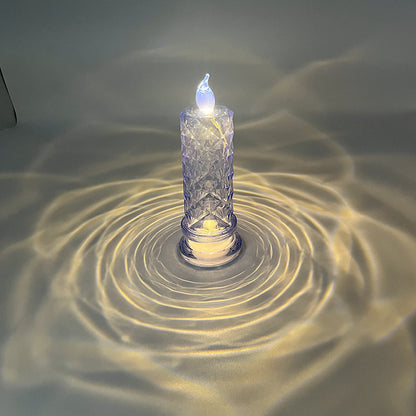 Rose Shadow LED Candle 3 Pcs