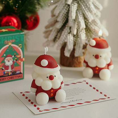 Santa Claus Christmas Candles (2pcs)