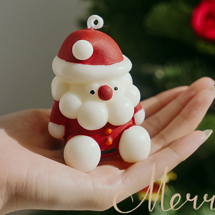 Santa Claus Christmas Candles (2pcs)
