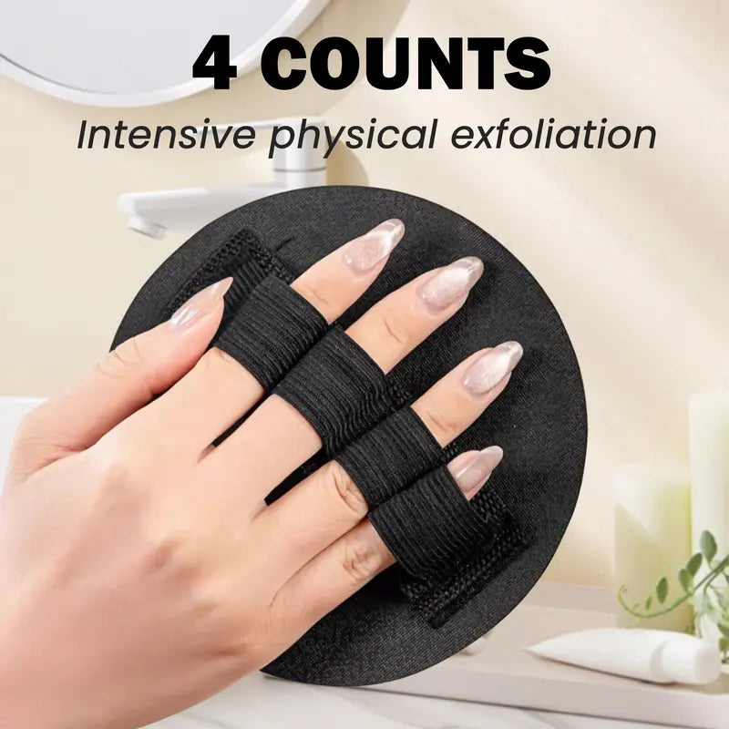 🚿💦4-Pack Soft Rubber Shower Scrubber for Gentle Exfoliation & Deep Cleansing