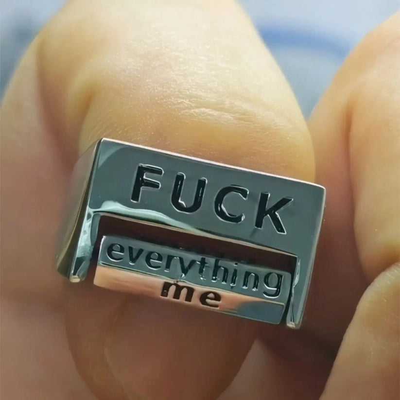 🖕F*ck Everything Spinning Ring❤️