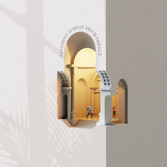 Mini Plaster Classical World In the Wall (Wall Lamp)