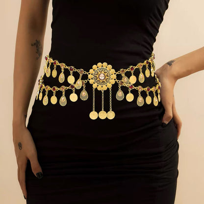 Exquisite Metal Chain Belt Golden/Silver Color Exotic Style
