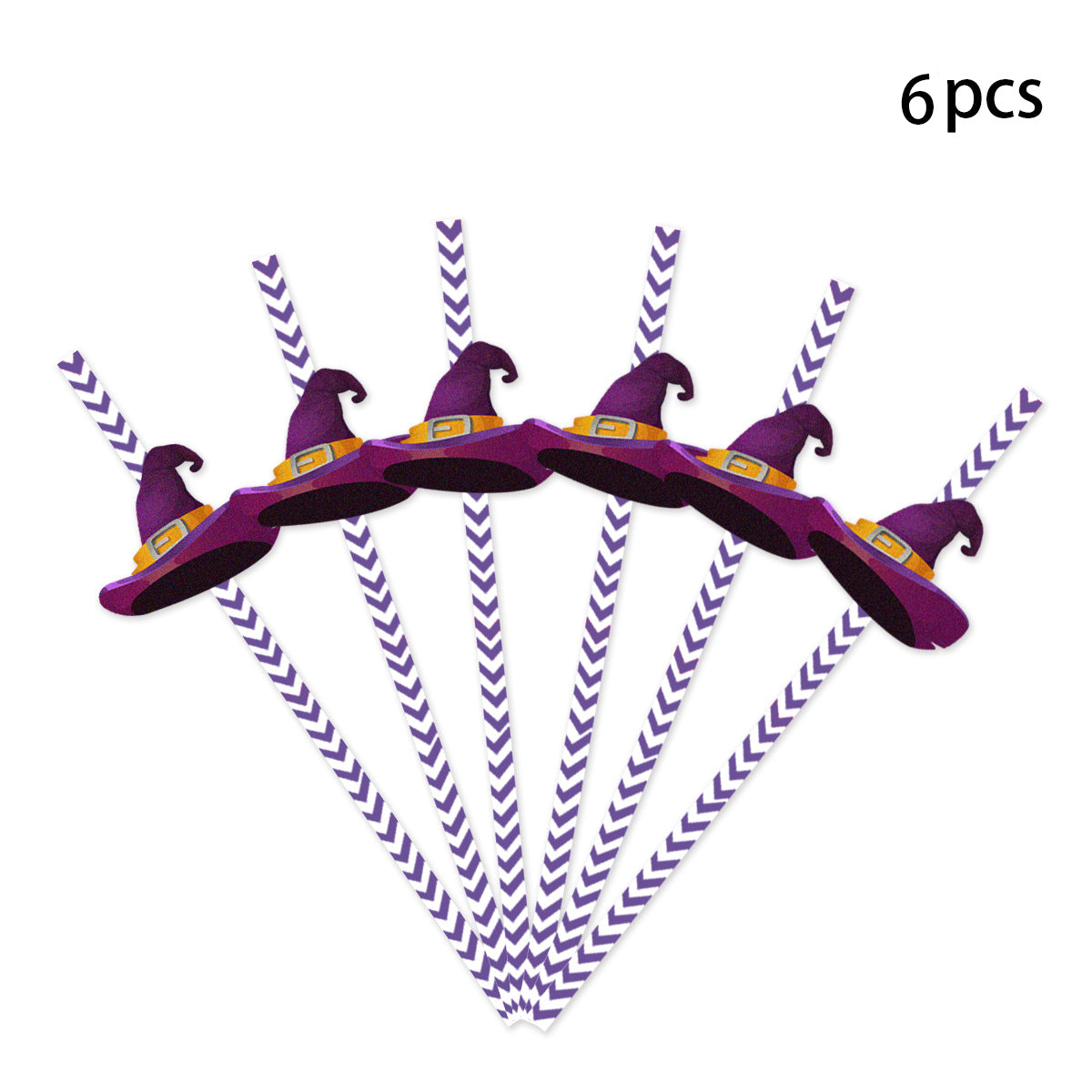 Halloween Eco-friendly Paper Straw (6pcs)