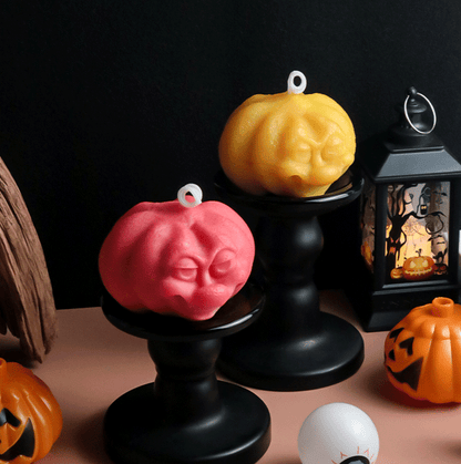 Halloween 3D Ugly Pumpkin DIY Candle Mold (2pcs)