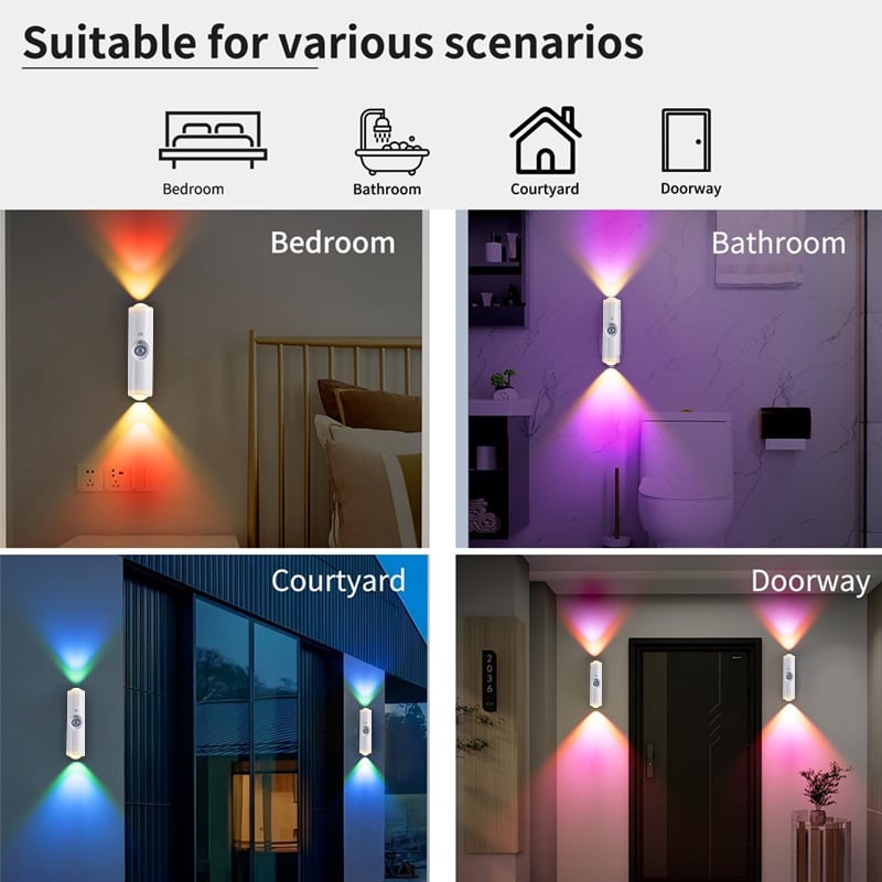 🌈Rechargeable Smart LED Motion Sensor Ambient Light