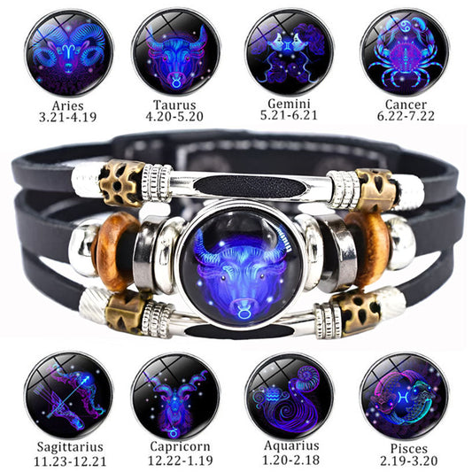 🔯Astrological Sign Luminous Bracelet Super Bright In The Dark-⚡️FREE Shipping Today