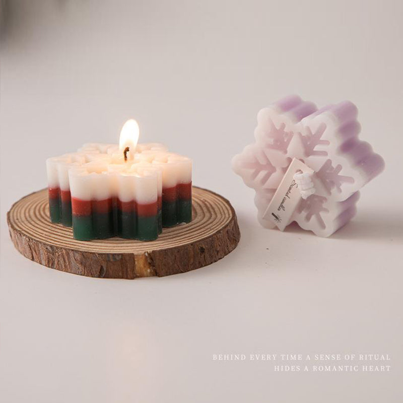 ❄️Colorful Snowflake Candles