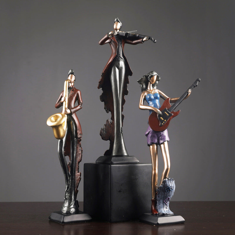 Musician Decorative Sculpture Gentle and Elegant Statue