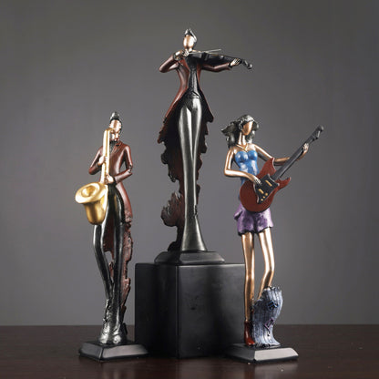 Musician Decorative Sculpture Gentle and Elegant Statue