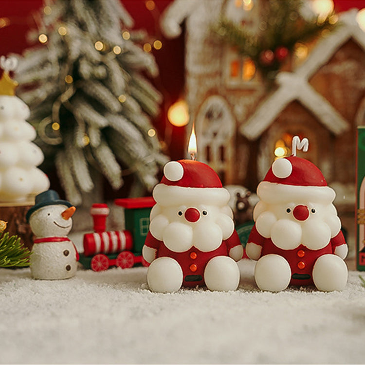 Santa Claus Christmas Candles (2pcs)