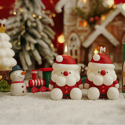 Santa Claus Christmas Candles (2pcs)