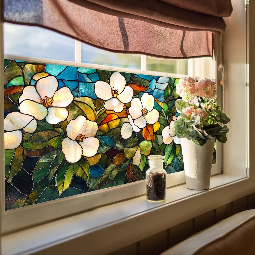 🌸Flower Static Glass Sticker