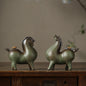 High-grade Ice Cracks Ceramic Horse Sculpture