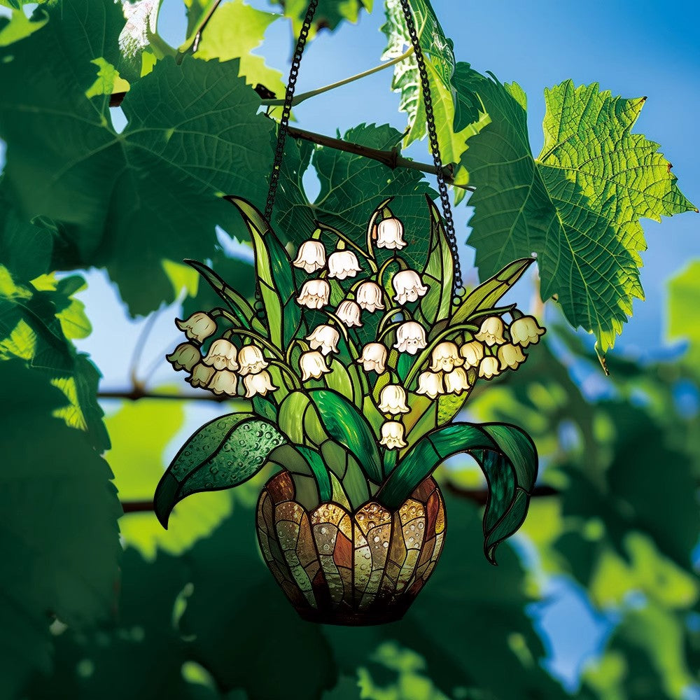 🌼Potted Plant Colorful Window Decor