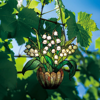 🌼Potted Plant Colorful Window Decor