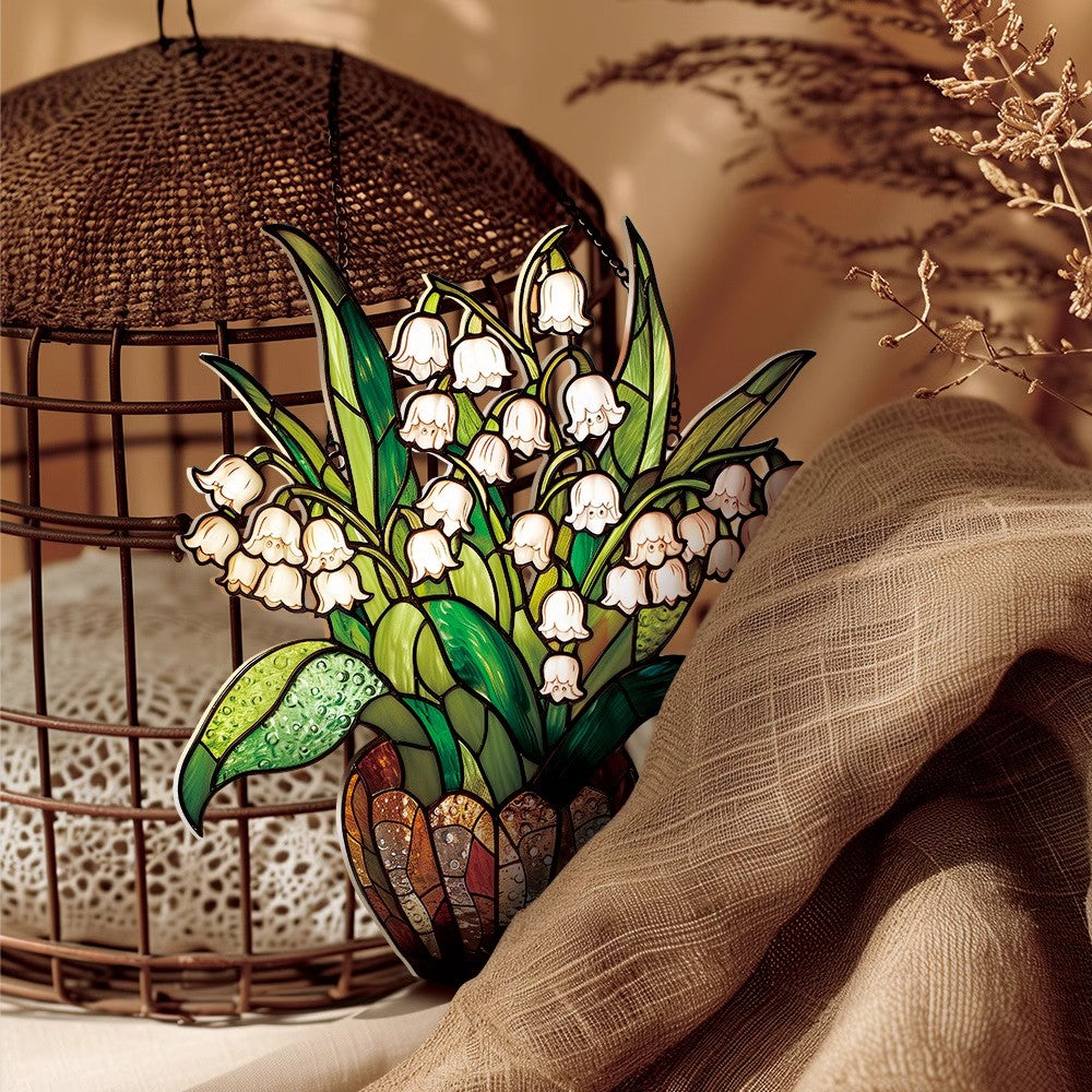 🌼Potted Plant Colorful Window Decor