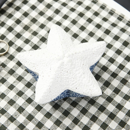 Sea/Navy Theme Ceramics Tray Box White & Blue