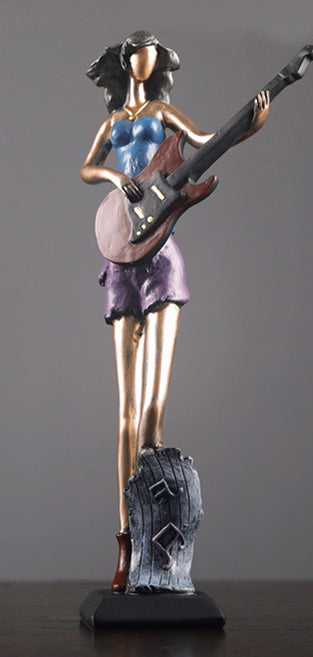 Musician Decorative Sculpture Gentle and Elegant Statue