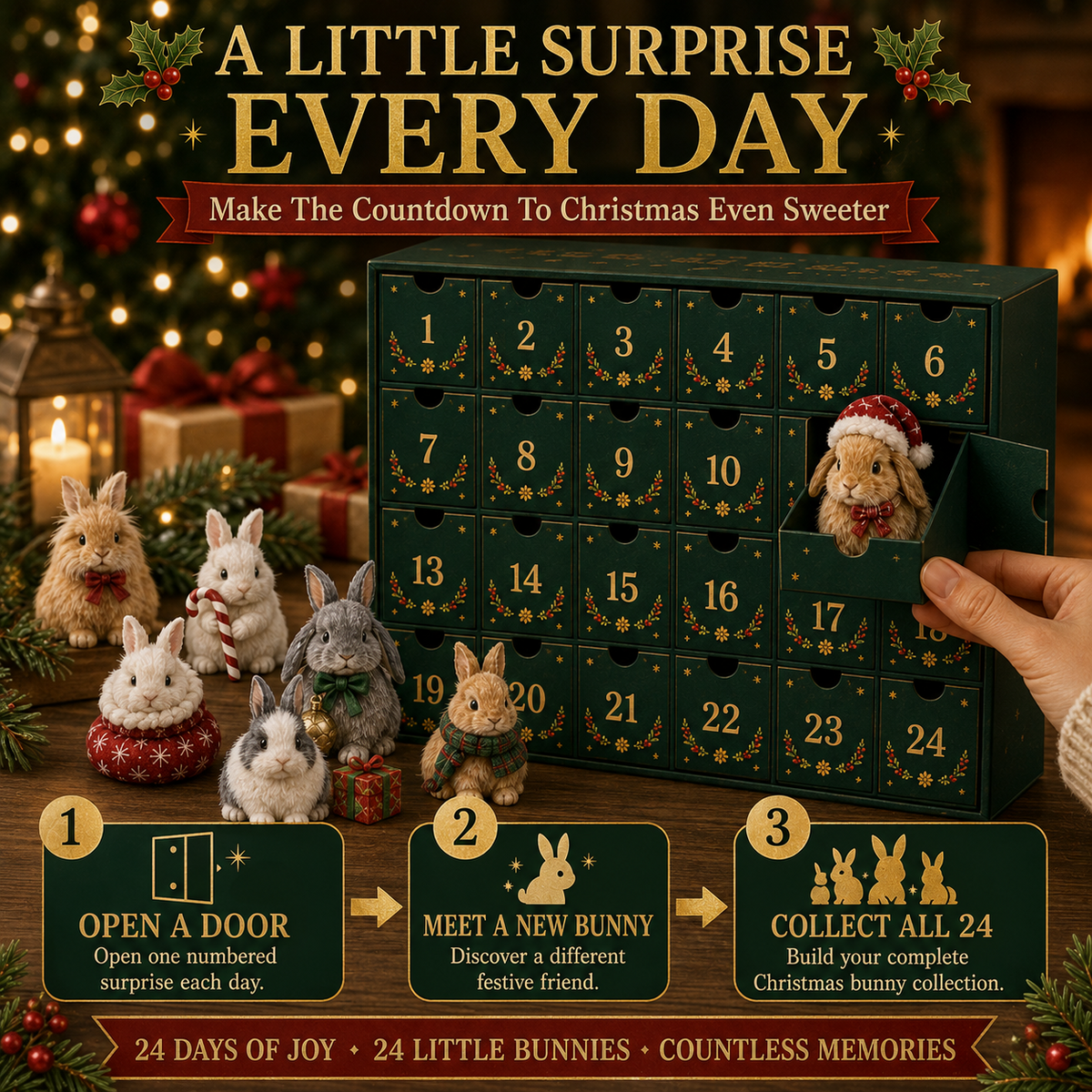 🔥⏳LAST DAY 45% OFF - 🐇 2026 Christmas Bunny Collection