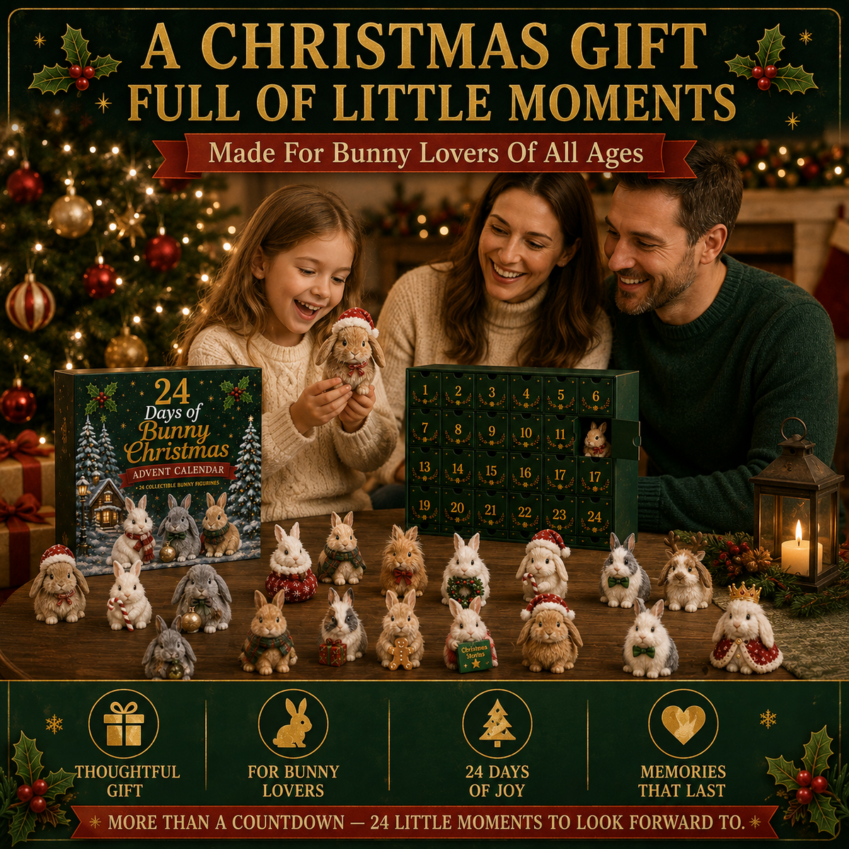 🔥⏳LAST DAY 45% OFF - 🐇 2026 Christmas Bunny Collection