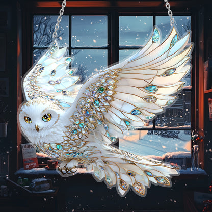 💎White Diamond Owl Window Hanging Suncatchers