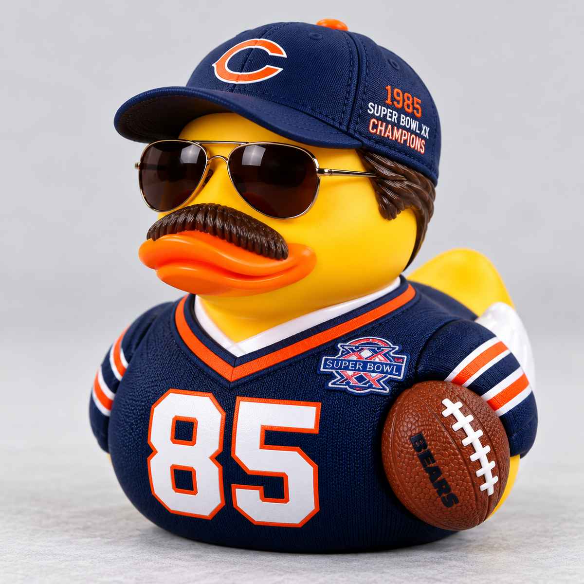 M D Bears Tribute & Commemorative Rubber Duck Figurine