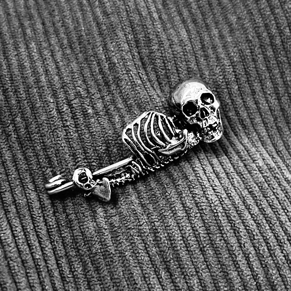 Skeleton Brooch - Gothic accessory