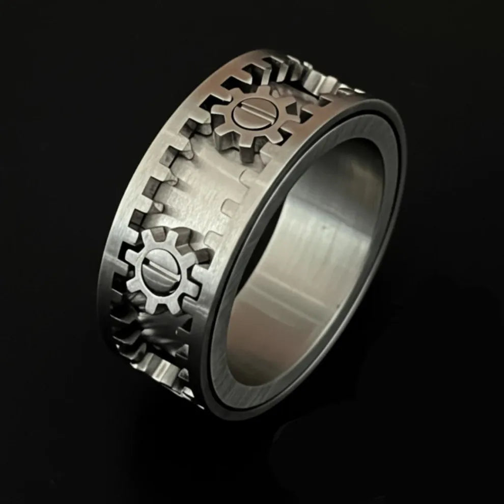 ⚙️Rotatable Gear Ring -Mechanical inspire Jewellery
