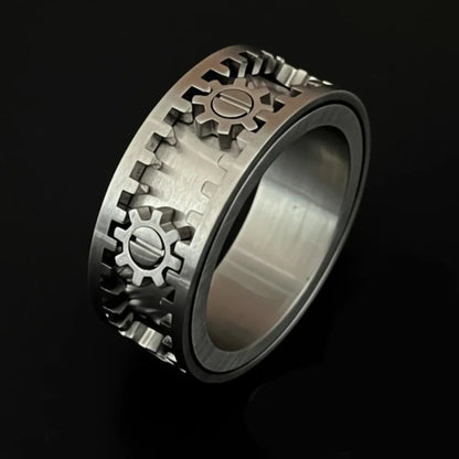 ⚙️Rotatable Gear Ring -Mechanical inspire Jewellery
