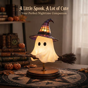 🔥🎃Last Day 50% Off - 👻Cute Ghost On Broomstick Lamp