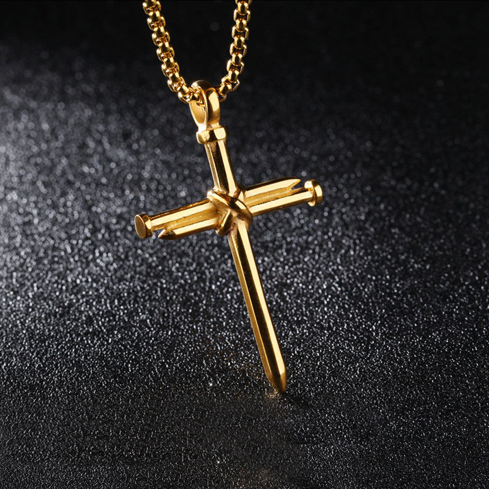 🔥LAST DAY 65% - ✝️Nail Cross Necklace