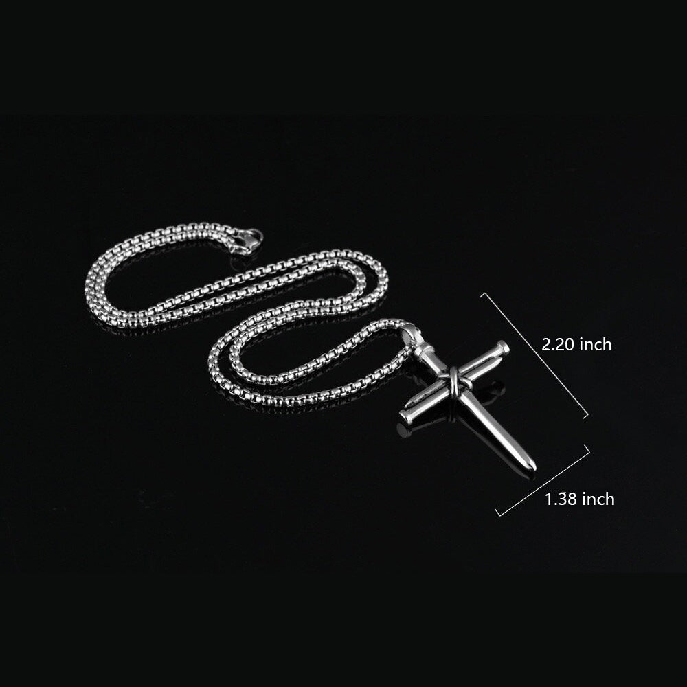 🔥LAST DAY 65% - ✝️Nail Cross Necklace