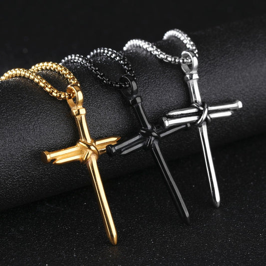 🔥LAST DAY 65% - ✝️Nail Cross Necklace
